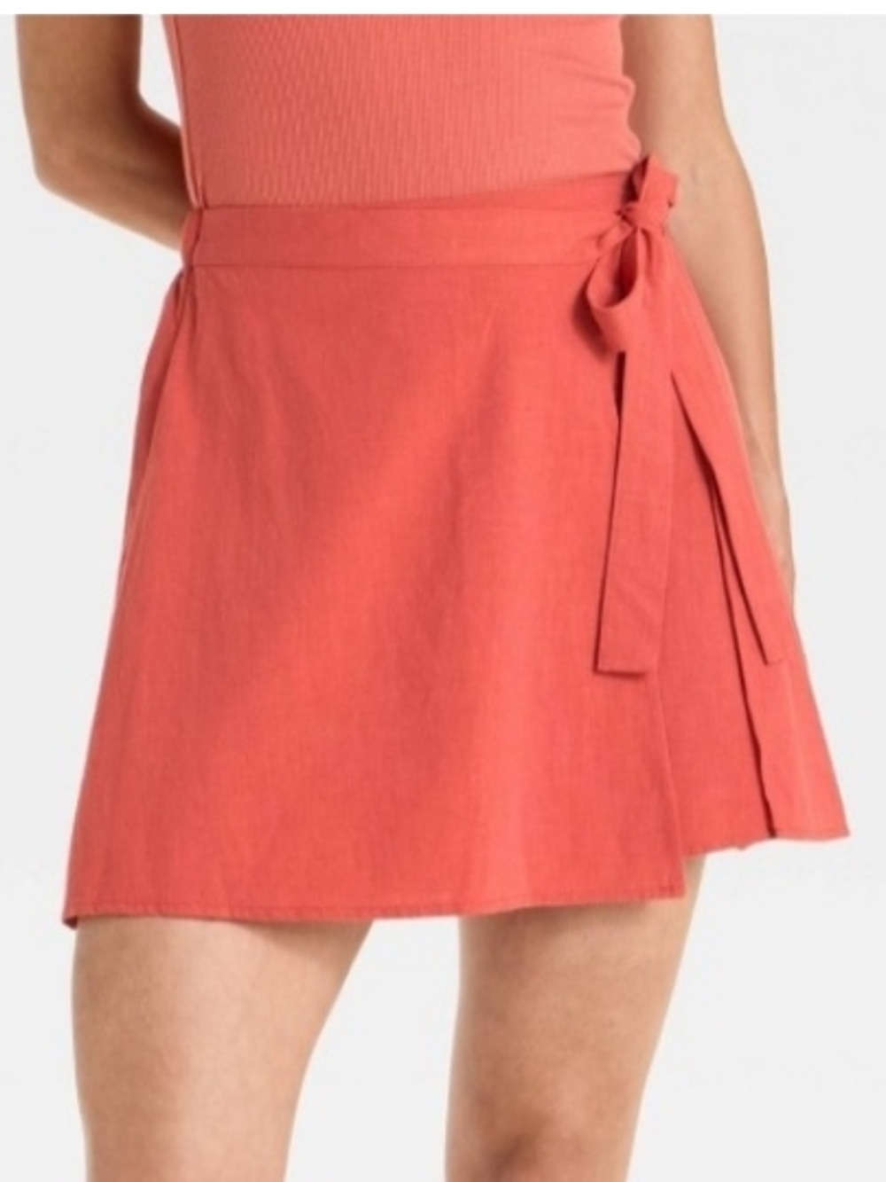 a new day Tie-Waist Mini Skirt